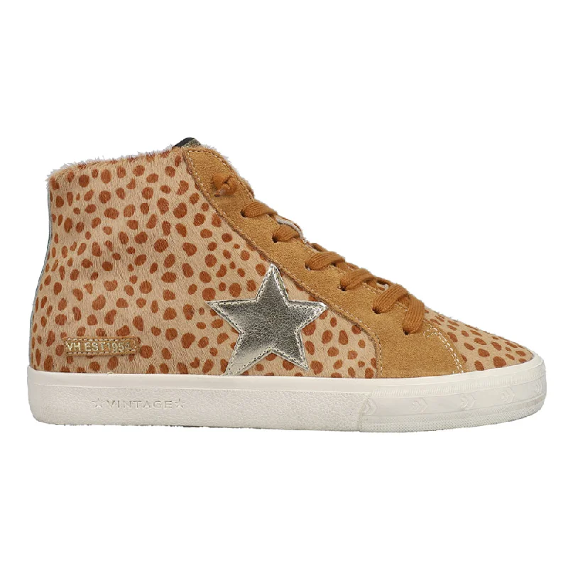 Easy Elegance Sales Break Out Metallic Leopard Print High Top Sneakers