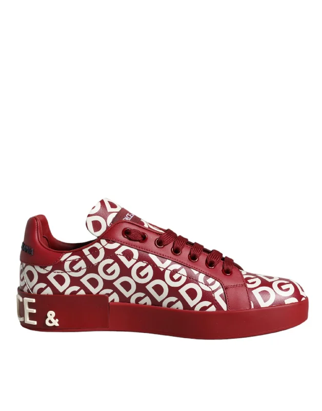 New Season Fashion Preview Sale Dolce & Gabbana   Leather DG Mania Sneakers Women's Shoes