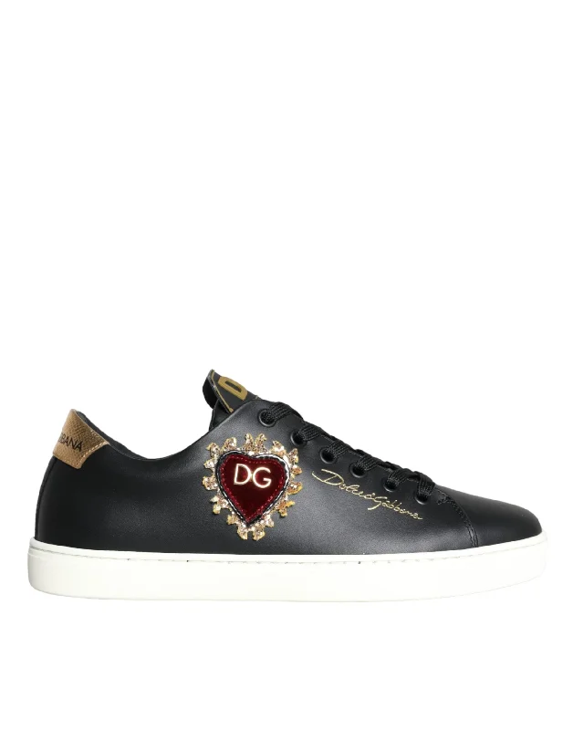 End-Of-Season Clearance Dolce & Gabbana  Portofino Sac Heart Sneakers Women's Shoes