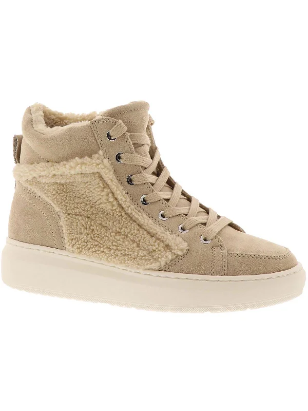 Flash Discount Fellow Womens Faux Fur High Top Casual and Fashion Sneakers