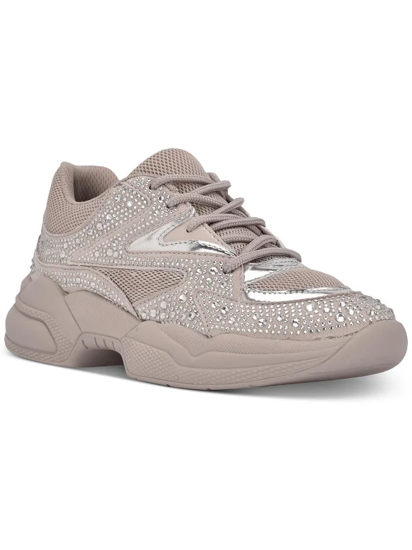 Cozy Chic Promotions LIZA Womens Casual Rhinestones Casual and Fashion Sneakers