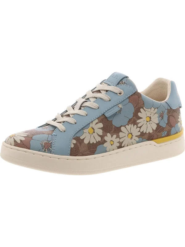 Designer Women's Shoes Lowline Coated Canva Womens Coated Floral Pin Casual And Fashion Sneakers