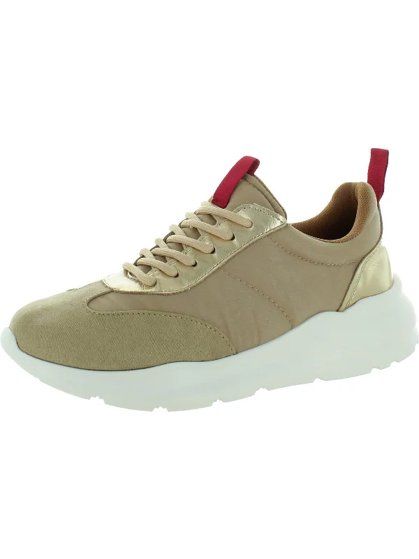 End-Of-Season Clearance Womens Faux Suede Cushioned Footbed Casual And Fashion Sneakers