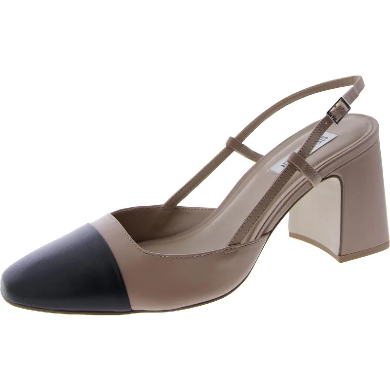 Timeless Style Promotions Becka Womens Colorblock Cap Toe Slingback Heels