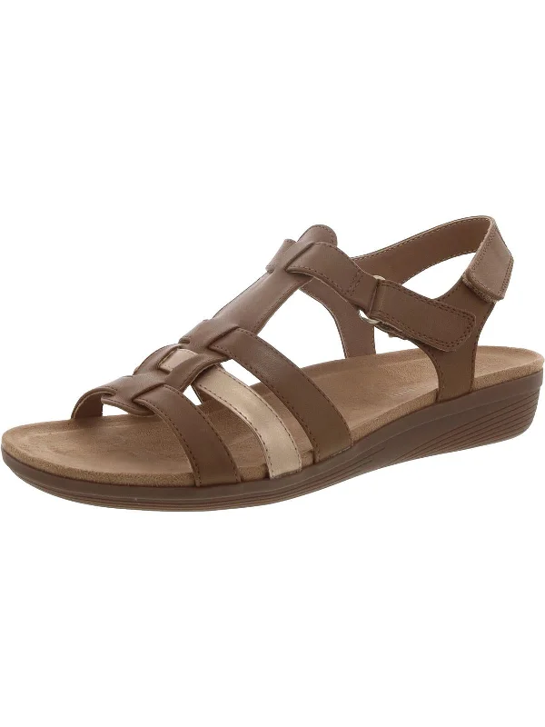 Sporty Fashion Offers BIANKA3 Womens Faux Leather Open toe Strappy Sandals