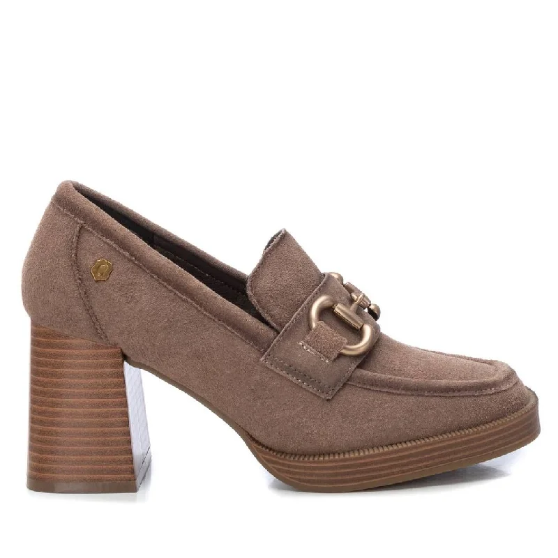 Browse Our Top Products Carmela CollectionWomen's Suede Heeled Loafers By XTI