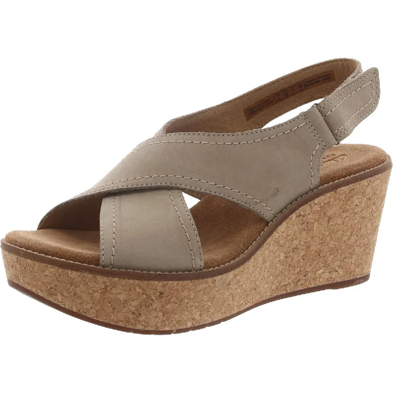 Comfortable Trendy Shoes Clarks Womens Aisley Tulip Wedge Slingback Wedge Sandals