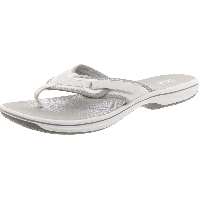 Seasonal Picks Clarks Womens Breeze Milah Thong Sandals Slip On