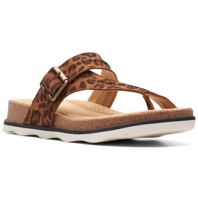 Exclusive Designer Style Deals Clarks Womens Brynn Madi Leather Slip On Thong Sandals