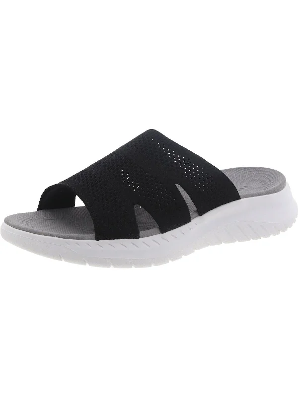 Luxe Style Discounts Deion Womens Slip-On Slide Slide Sandals