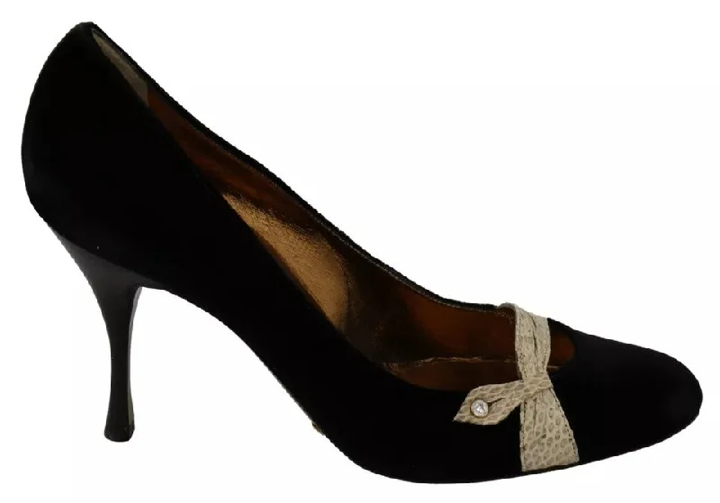 Casual Slip-Ons Promotion Dolce & Gabbana  Velvet Ayers High Heels Pumps Women's Shoes (Pre-Owned)