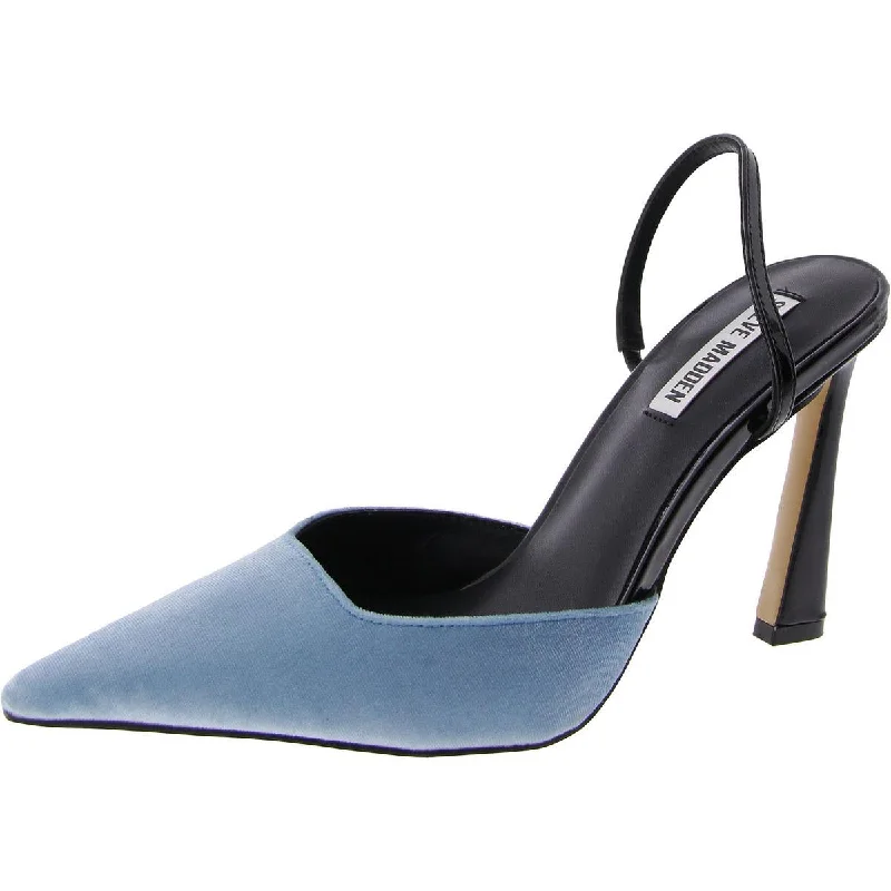 Low Price Special Drew Womens Velvet Patent Leather Slingback Heels