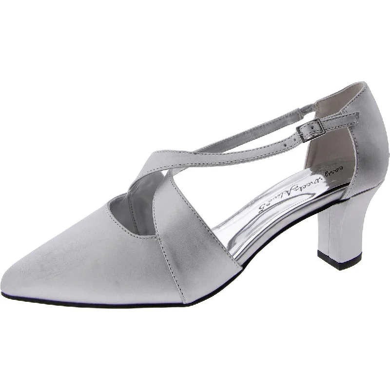 Women's Flats Sale Elegance Womens Satin Open Toe D'Orsay Heels