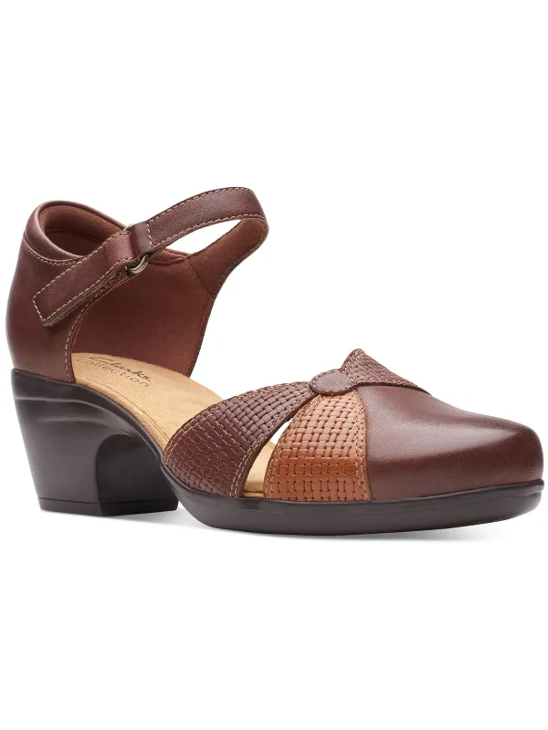 Flash Sales This Week Emily Rae Womens Round Toe Leather Heels