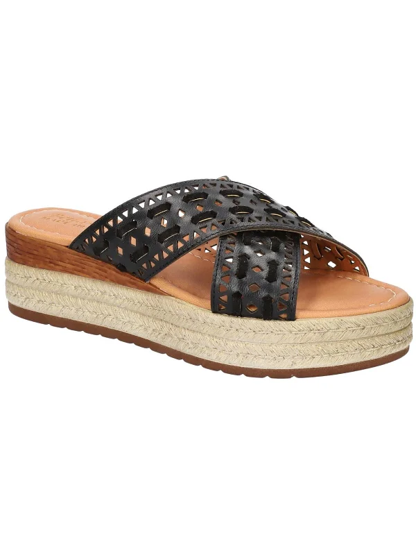 Ultra-Light Footwear Sale Exa-Italy Womens Leather Cut Out Espadrilles