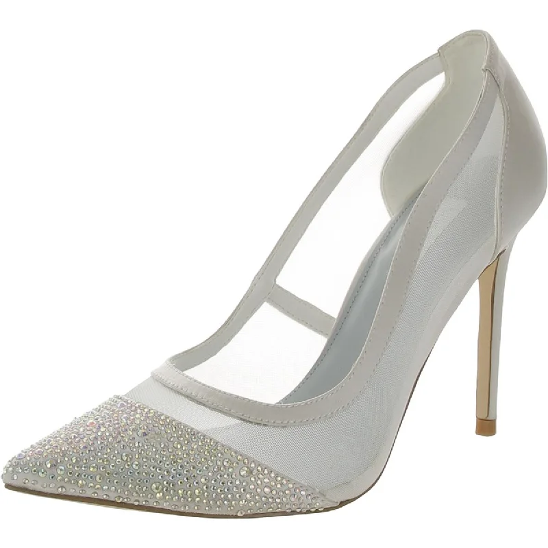 Statement Fashion Offers Francya 2 Womens Satin Embellished Pumps