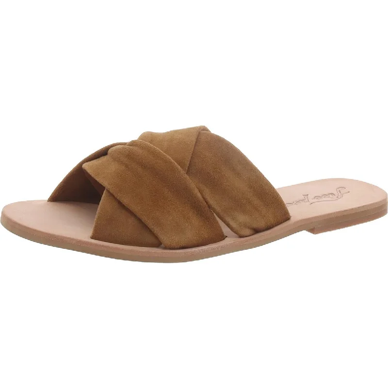 Modish Fashion Discounts Free People Womens Rio Vista Suede Flats Slide Sandals