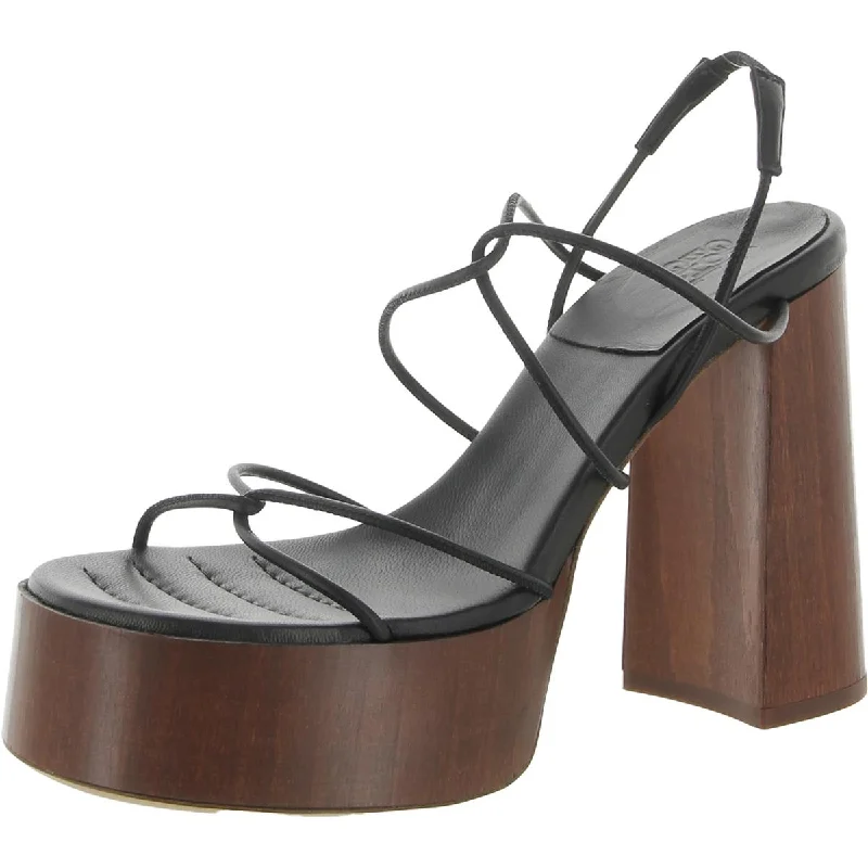 Timeless Style Promotions GIA/RHW Womens Rosie 28 Leather Strappy Platform Sandals