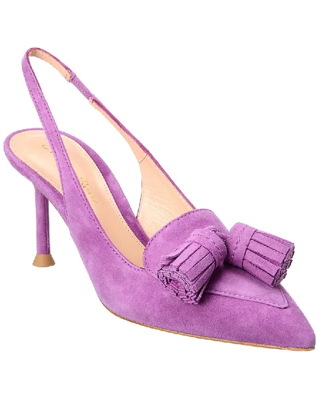 Luxe Style Discounts Gianvito Rossi 70 Suede Slingback Pump