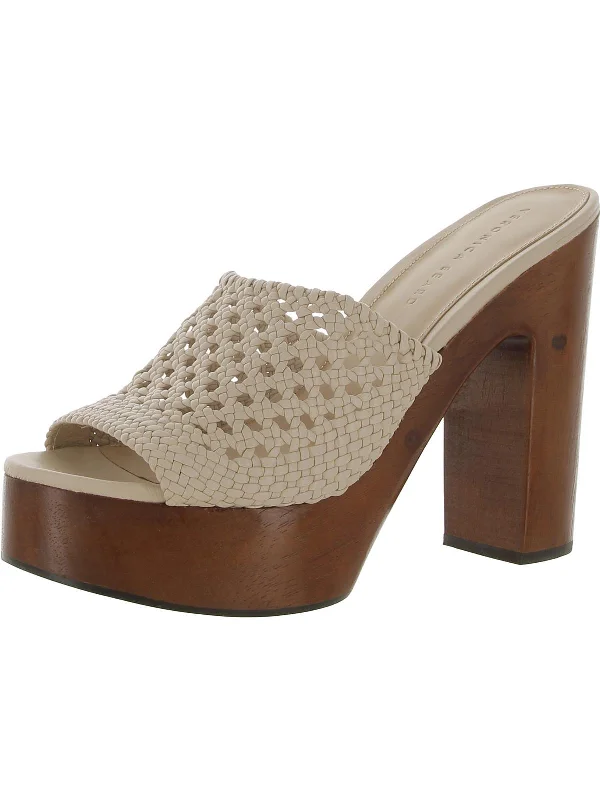 Soft Cushion Shoes Discount Guadalupe Womens Woven Peep Toe Clogs