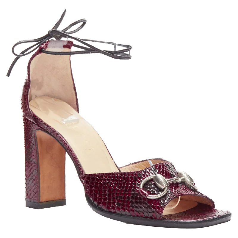 Chic & Cozy Collection Gucci Tom Ford scaled leather silver Horsebheels