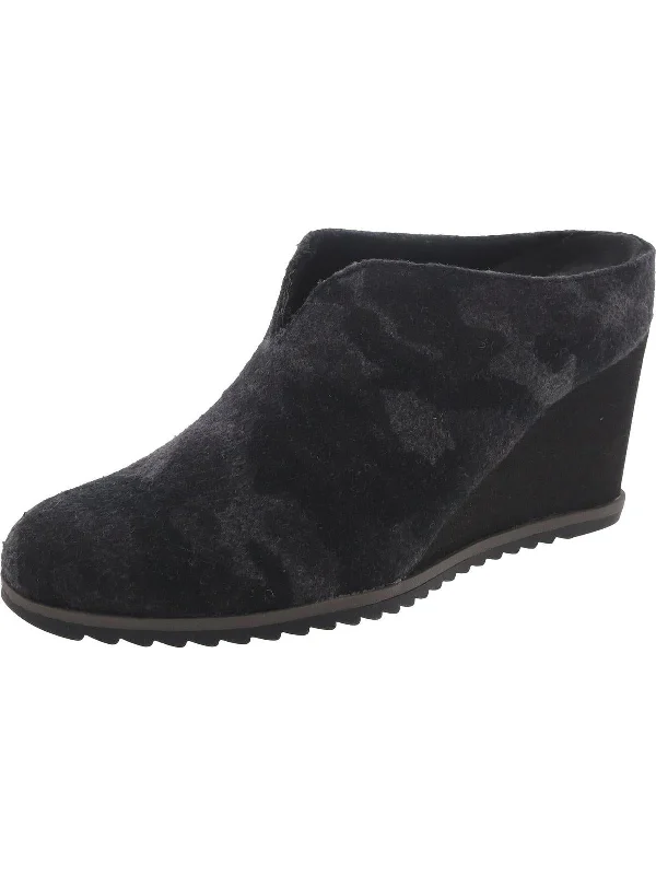 Best Deals Of The Season Haley-Mule Womens Wedges Faux Fur Mules