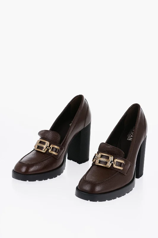 Fashion-Forward Offers Hogan Leather Pumps With Golden Horsebite 11Cm