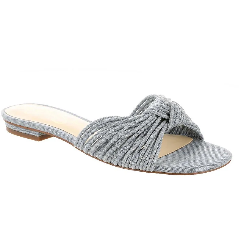 Trendy Women's Wear Collection Jessica Simpson Womens Dydra Denim Slip-On Slide Sandals