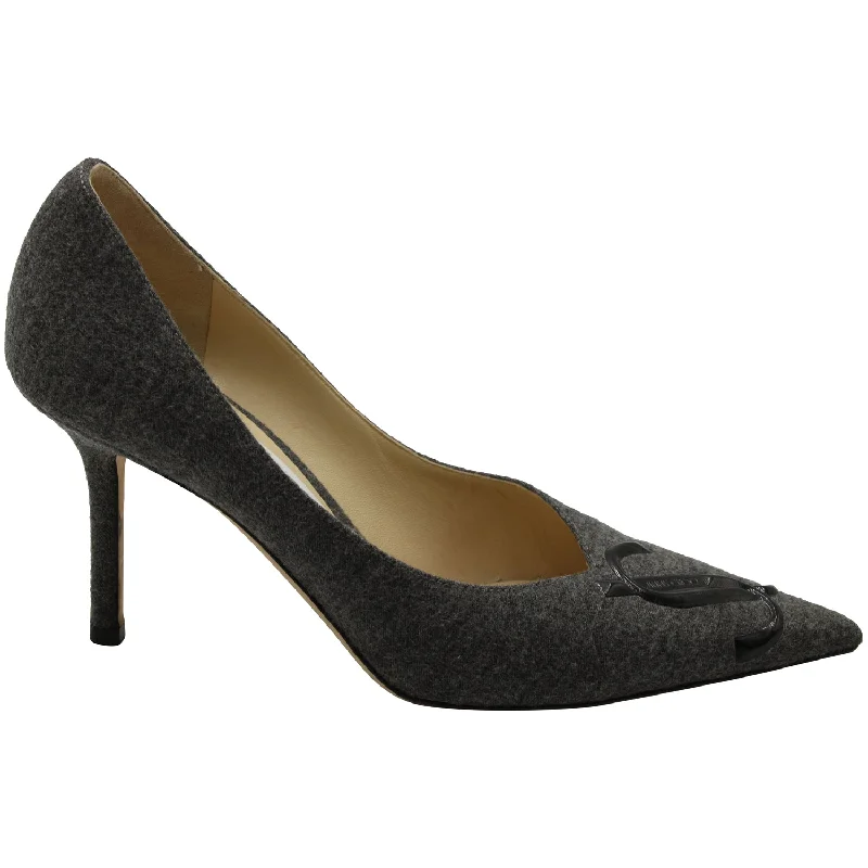 Comfortable Urban Shoes Jimmy Choo Love Decollete Pumps in Grey Wool