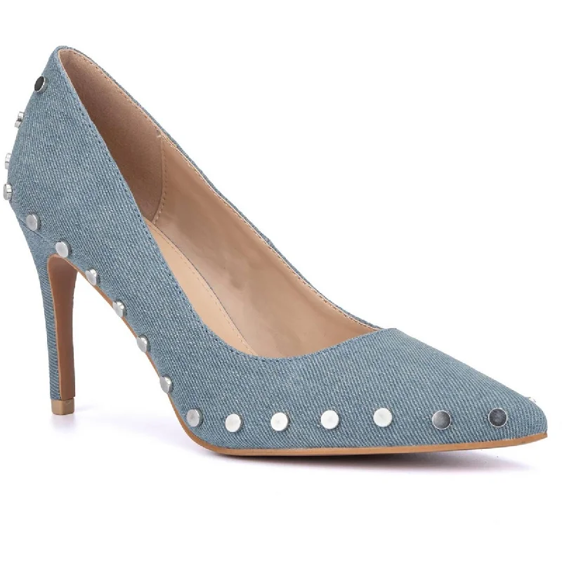 Unbeatable Prices Layne Womens Denim Studded Pumps