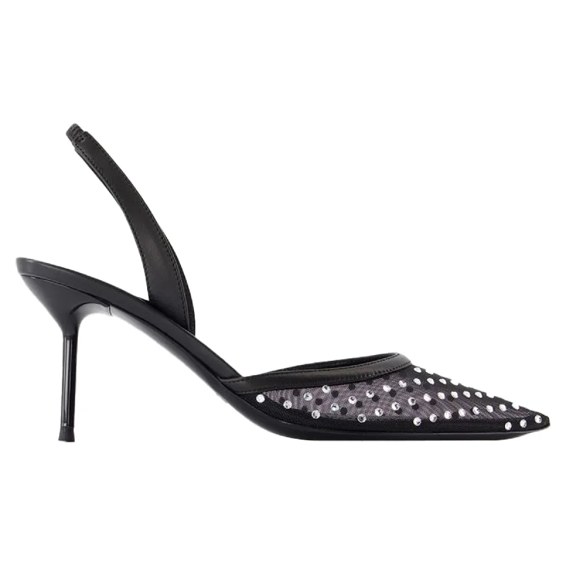 Comfortable High-Top Sneakers Lidia Slingback 70 Pumps - Paris Texas - Synthetic - Black