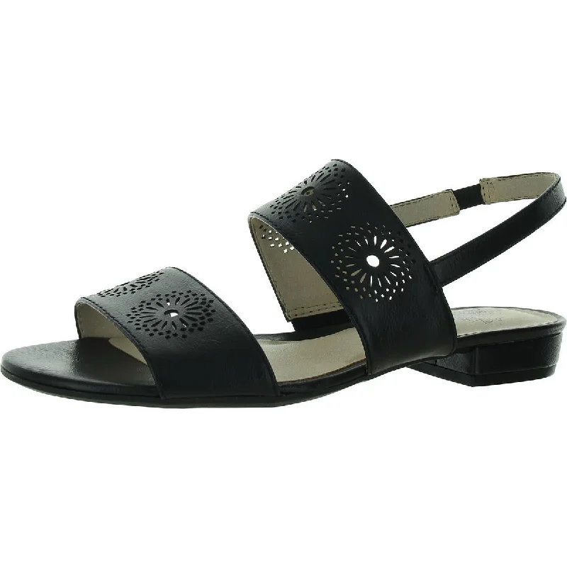 Classic Modern Offers LifeStride Womens Corinne Faux Leather Slip On Slingback Sandals