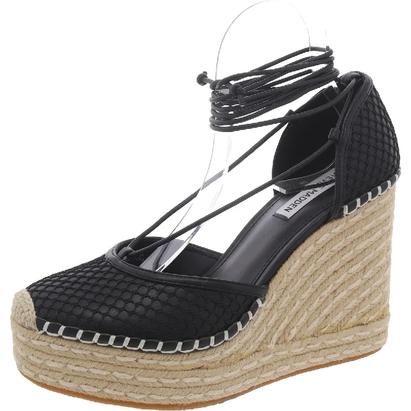 Non-Slip Shoes Sale Loretta Womens Faux Leather D'Orsay Espadrille Heels