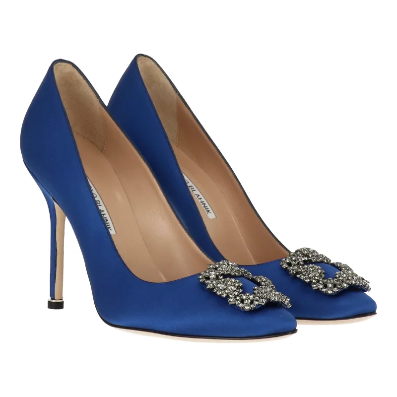 Fast Fashion Favorites Manolo Blahnik Womens Blue Pump