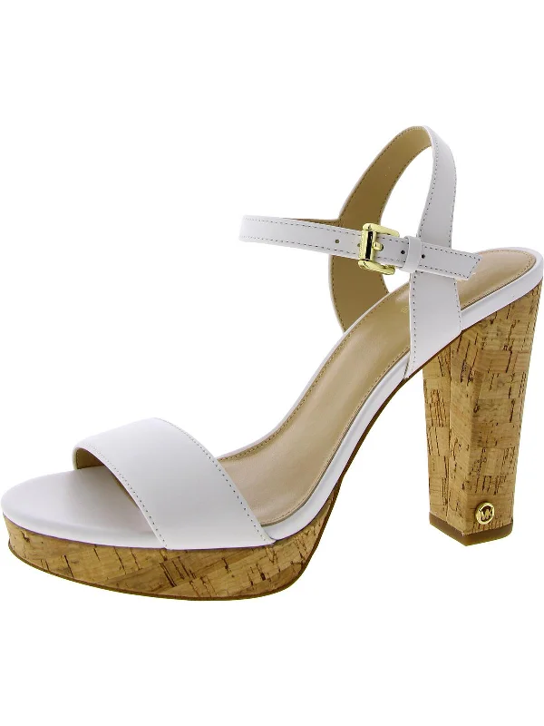 Mega Sales Minnie Womens Leather Cork Heels