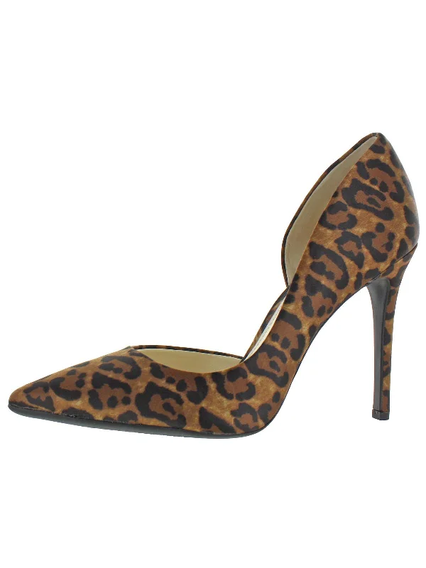 natural leopard print satin