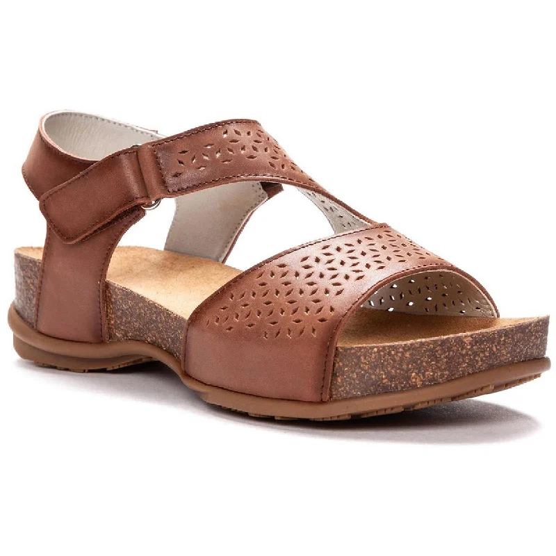 Timeless Elegance Sale Propet Womens Phoebe Leather Perforated Footbed Sandals