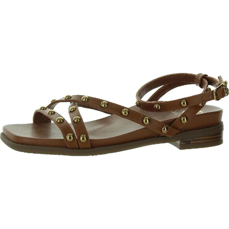 New In This Season Sam & Libby Womens Brandi Faux Leather Slip On Strappy Sandals