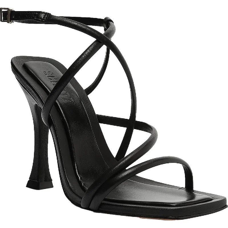 Elegant Fashion Offers Schutz Womens Lovi Leather Strappy Ankle Strap