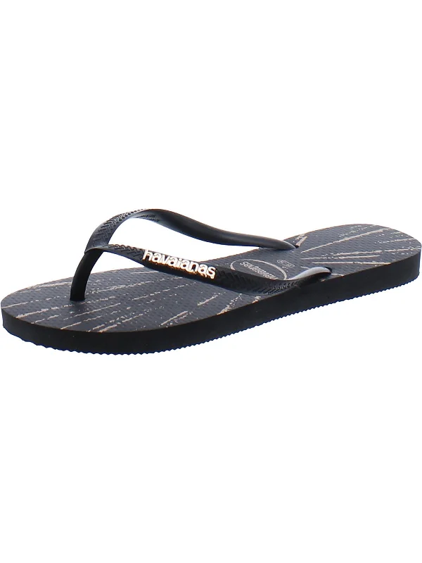 Casual Chic Deals Slim Womens Thong Slides Flat Sandals