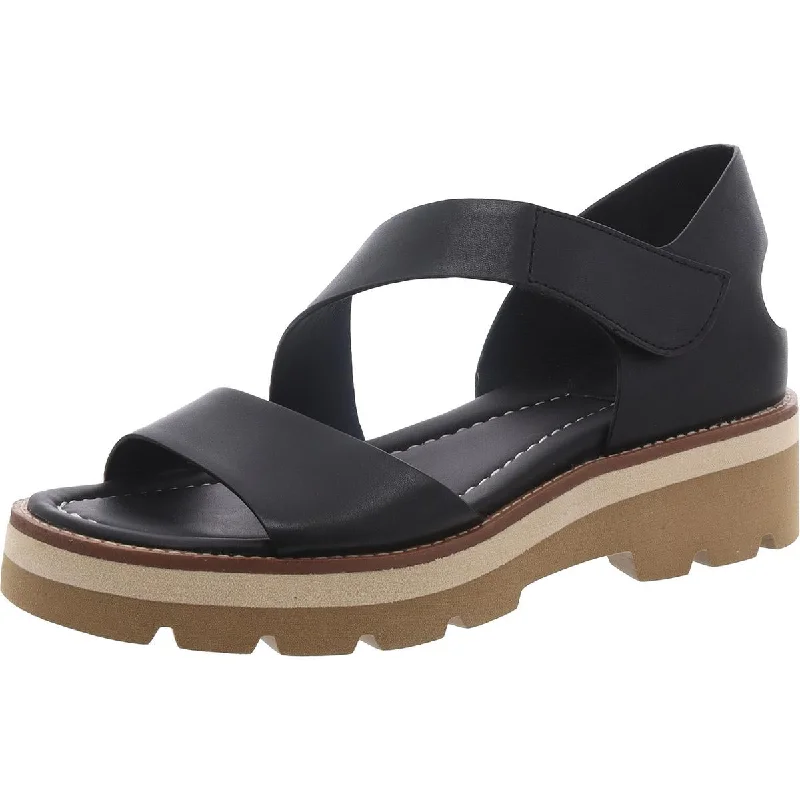 Travel-Friendly Footwear Promotion Sofft Womens Pru Leather Slingback Wedge Sandals