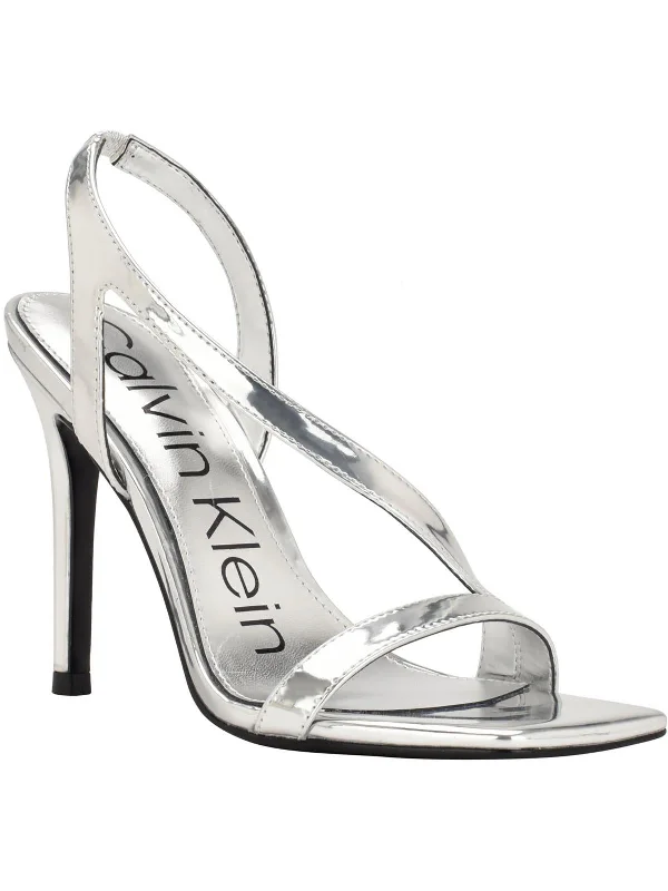 Hurry Before It's Gone Tallon Womens Patent Open Toe Heels