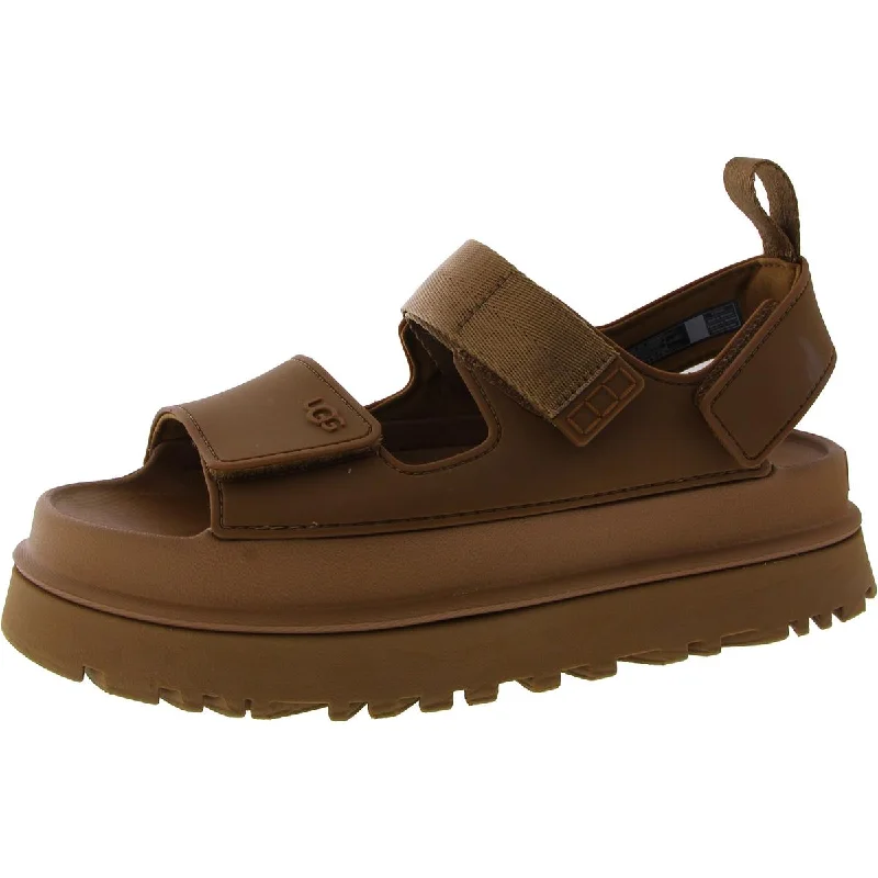 Lightweight Walking Shoes Offers Ugg Womens Venture Daze Leather Slip On Platform Sandals