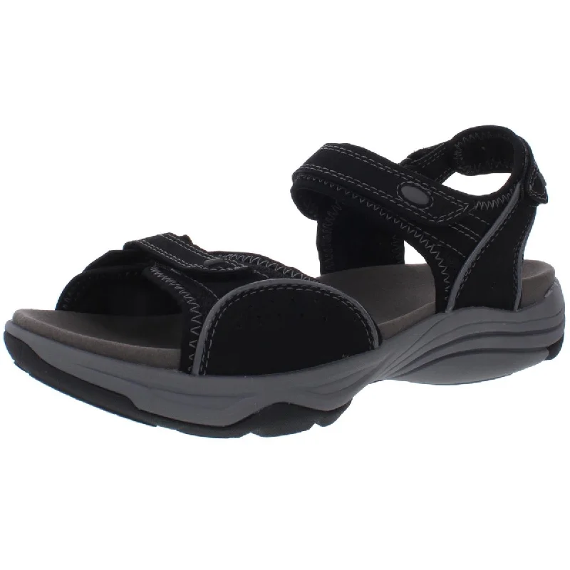 Spring Offer Unstructured by Clarks Womens Wave Grip Ankle Strap Open Toe Footbed Sandals