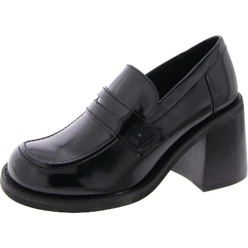 Laid-Back Fashion Offers Usual Womens Patent Slip-On Loafer Heels