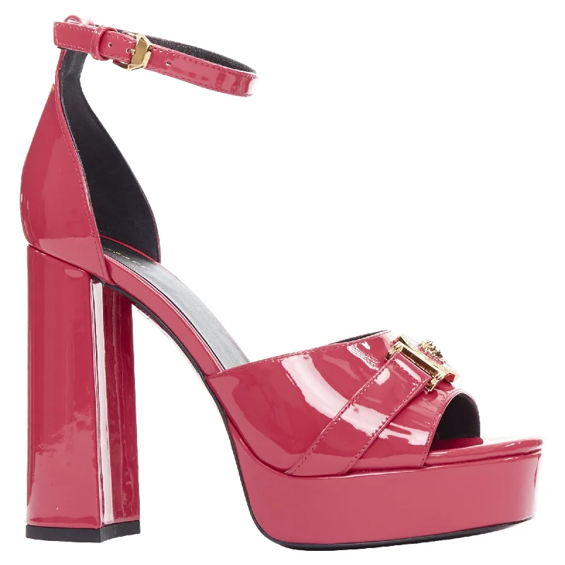 Non-Slip Shoes Versace Tribute Medusa Emblem Open Toe Platform Sandal