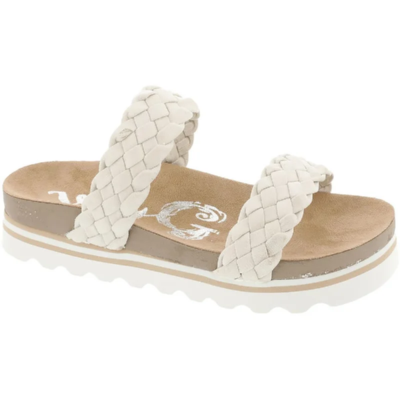 Effortless Style, Endless Impact Very G Womens Braidon Faux Leather Slip-On Slide Sandals