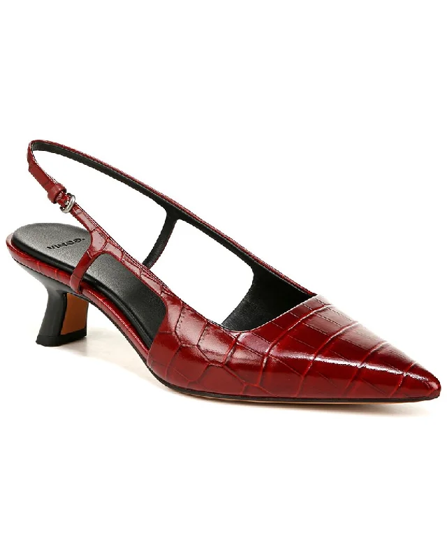 Breathable Flats Offers Vince Bianca Leather Slingback Pump