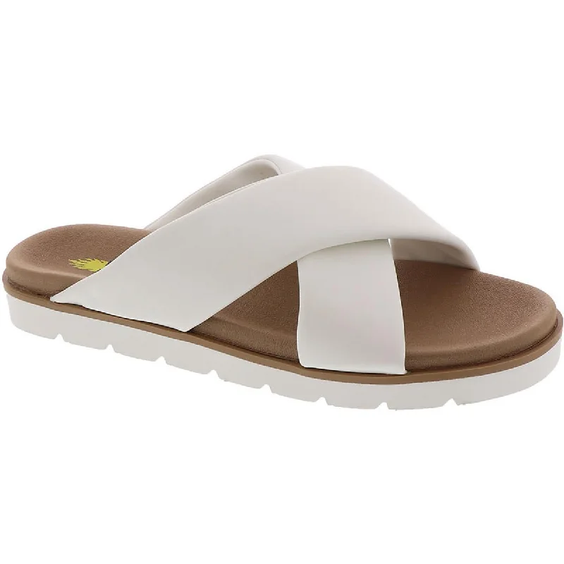 Browse Our Top Products Volatile Womens Aushan Slip On Open Toe Slide Sandals