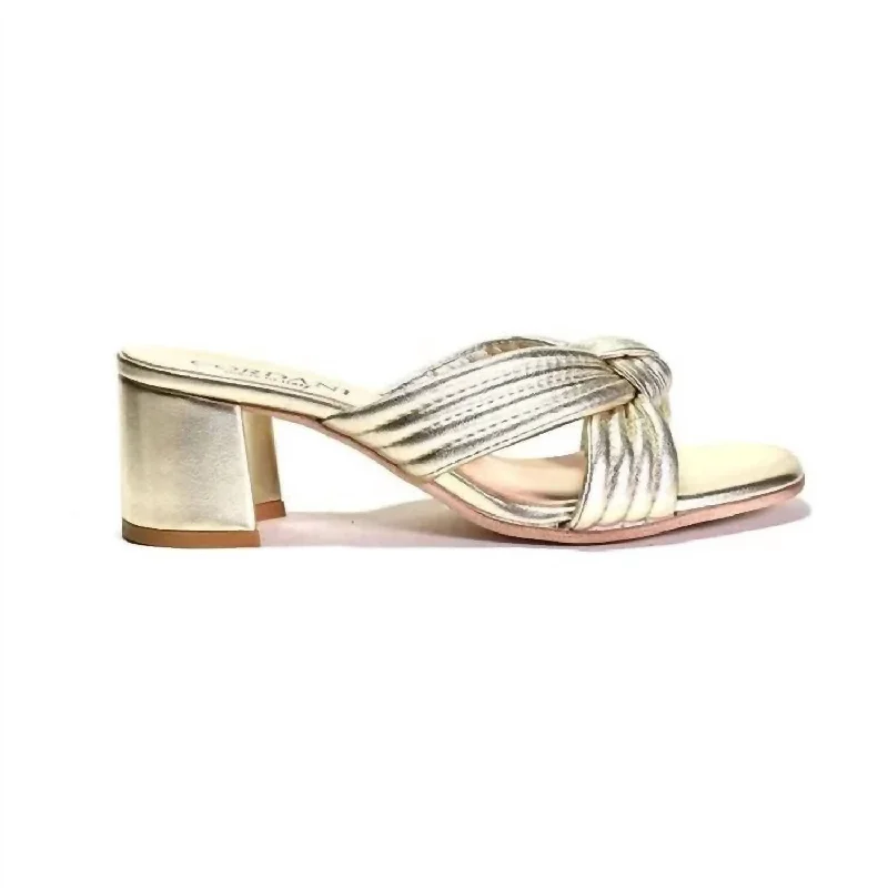 Relaxed Style Deals Women Imani Heel In Platino/ Gold